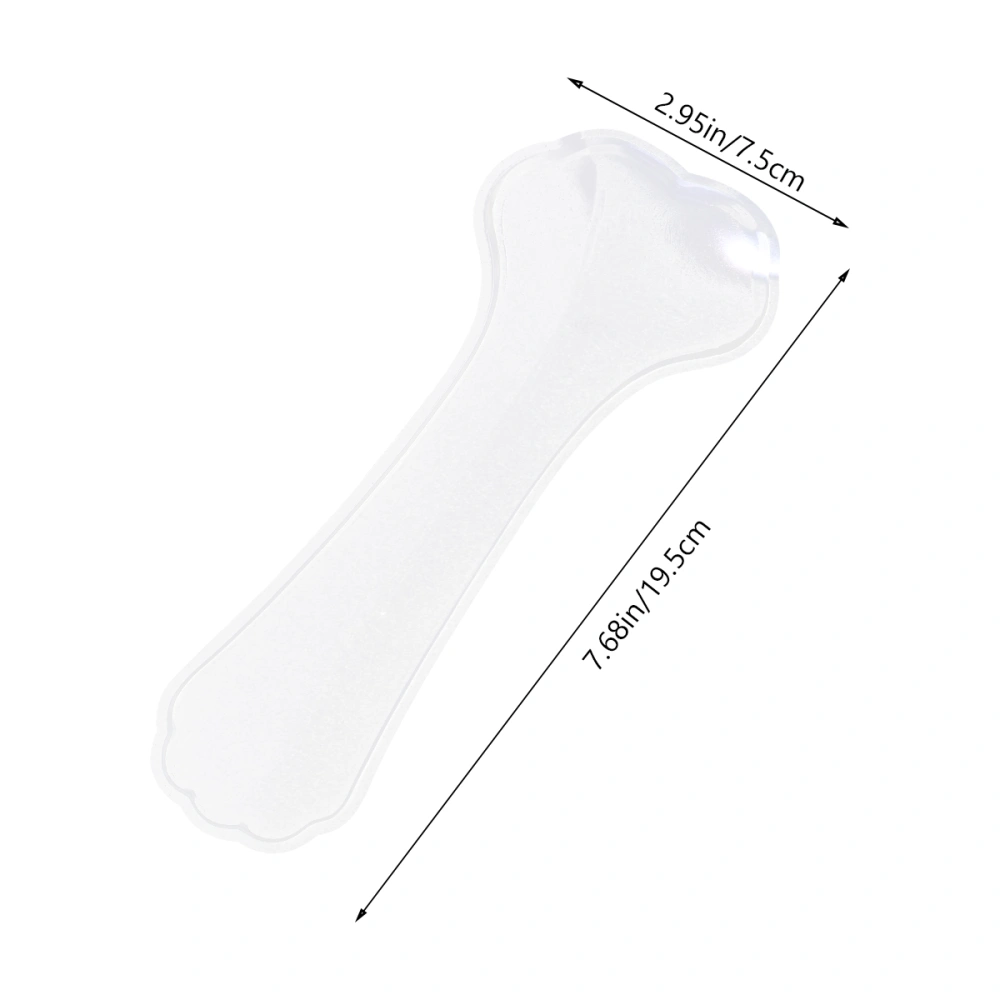 2 Pair High Heel Insoles Heel Cushion Inserts 3/4 Flatfoot Arch Support Pad Foot Therapy Massager (Transparent)