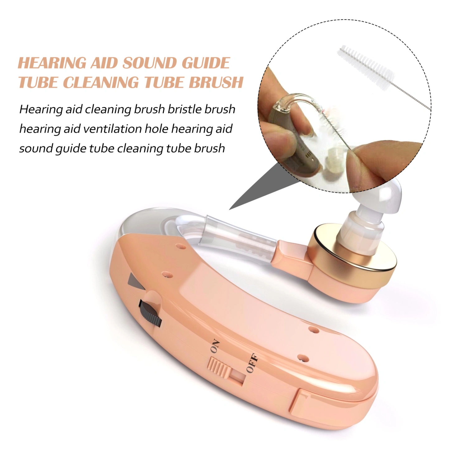 5pcs Hearing Aid Cleaning Brushes Hearing Amplifier Cleaner Cleaning Tools