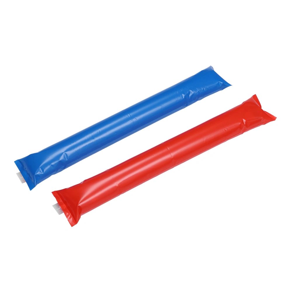 24pcs Inflatable PE Sticks Concert Cheering Thicken Sticks Party Boom Wand Competition Sporting Events Bar Party Favors (Red, Blue, 12pcs for Each Color)