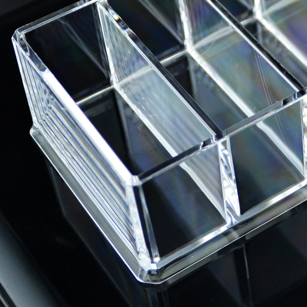 Transparent Clear Acrylic Makeup Cosmetic Organiser Holder Jewellery Display Box Bathroom Storage Case with 8 Grids