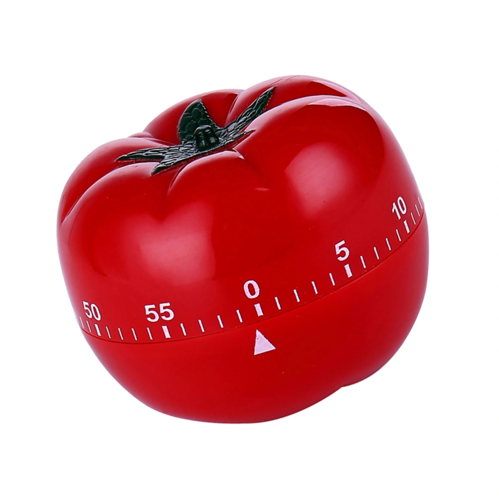 Tomato Shape Mechanical Rotate Timer Household Countdown Timer Manual Cooking Timekeeper Kitchen Reminder (Large Size)