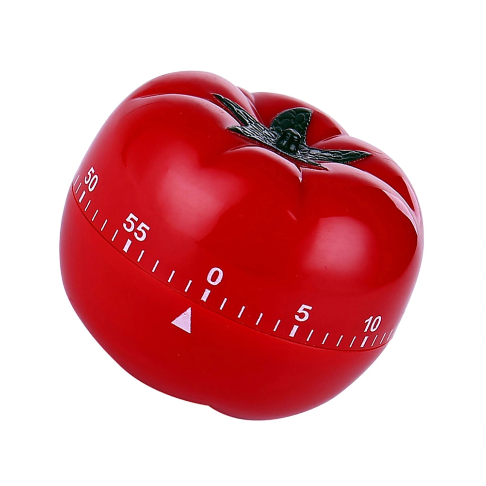 Tomato Shape Mechanical Rotate Timer Household Countdown Timer Manual Cooking Timekeeper Kitchen Reminder (Large Size)