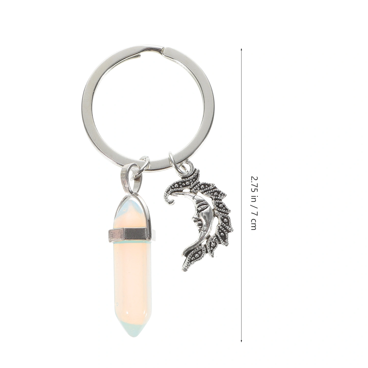 1 Set 2Pcs Valentine's Day Gifts Alloy Moon Sun Key Chains (Assorted Color)