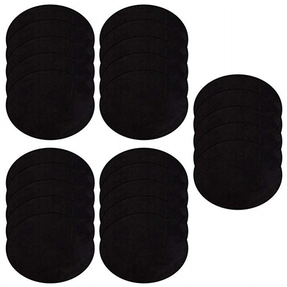 25 Pcs Suede Fabric Black Oval Patches Sweater Clothes Patches Kit Sweater Shirt Elbow Fabric DIY Applique Accessories Patchwork Stickers