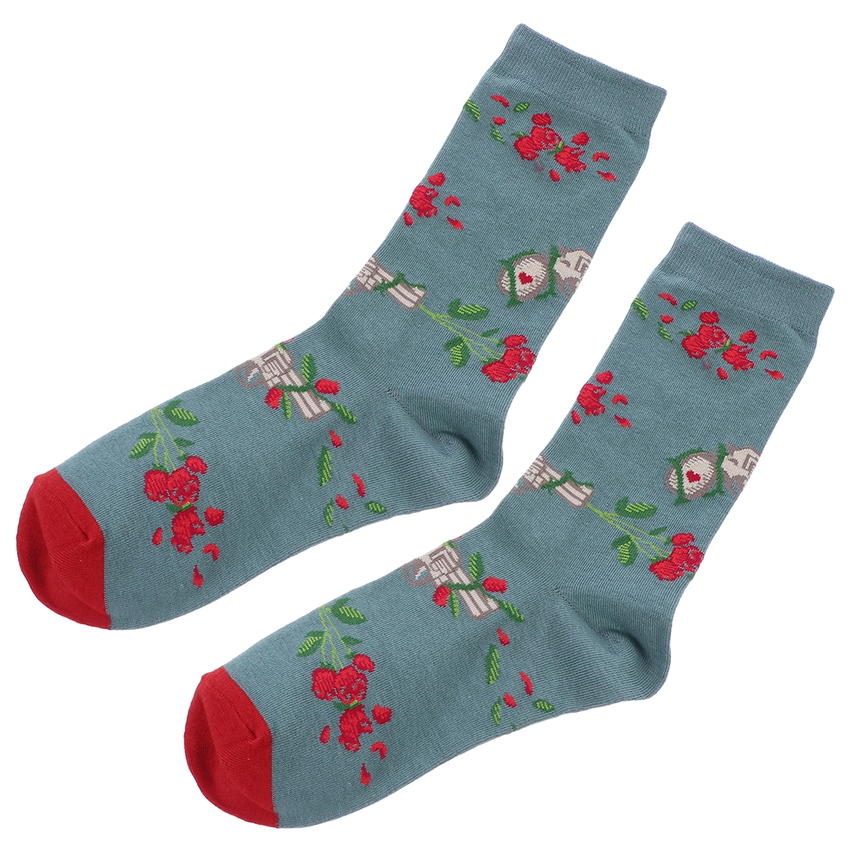 1 Pair Harajuku Style Socks Girl Sock Mid-calf Length Sock Cotton Socks