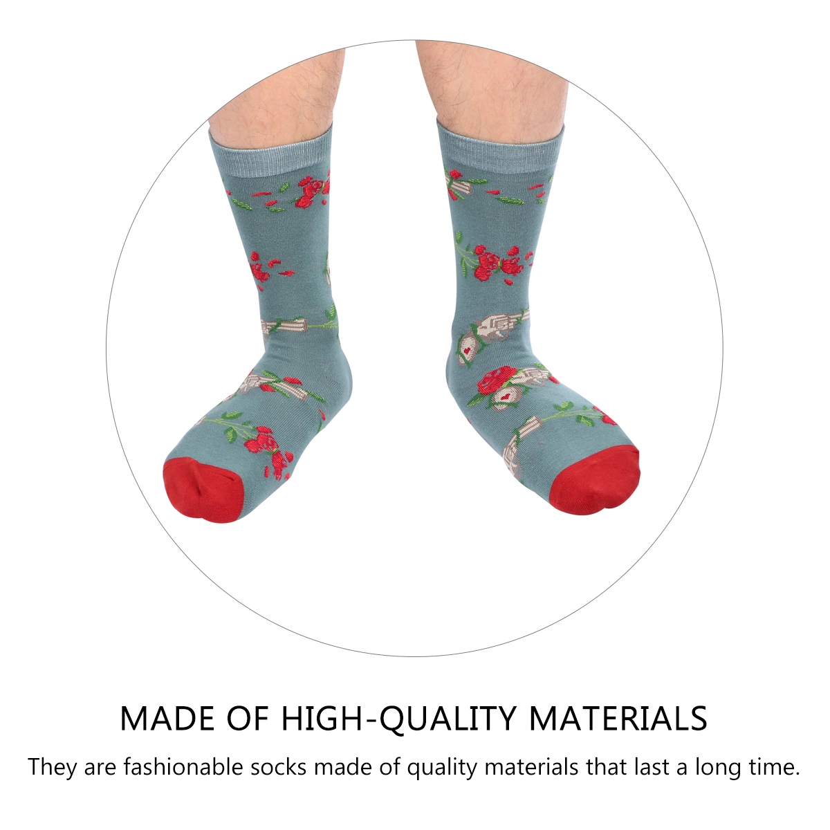 1 Pair Harajuku Style Socks Girl Sock Mid-calf Length Sock Cotton Socks
