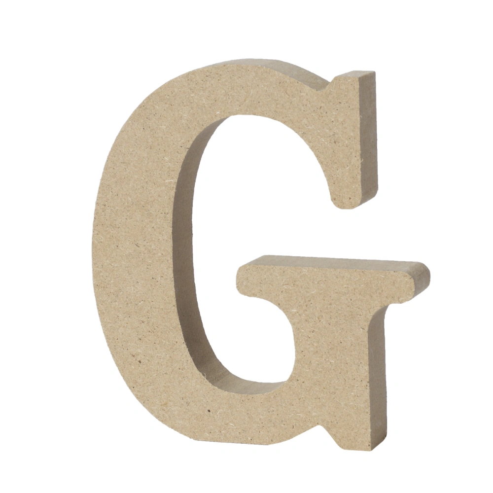 Wooden Alphabet Letters Plaque Wall Home Office Wedding Party Decoration - G