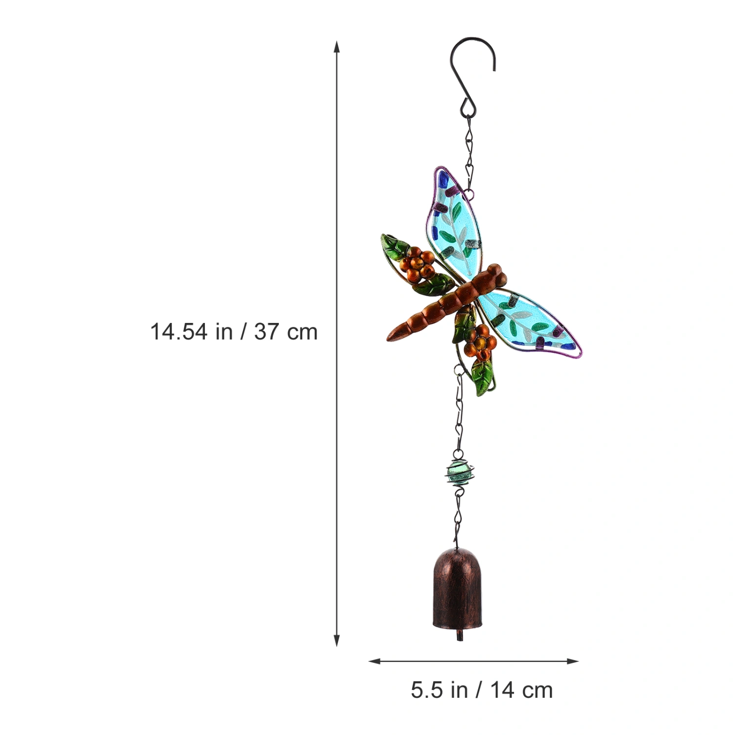 Creative Dragonfly Wind Chimes Chic Dragonfly Hanging Decor Delicate Wind Bell