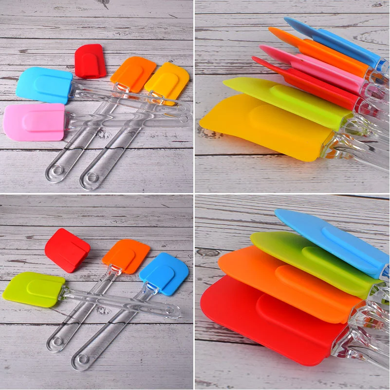 Transparent Handle Soft Silicone Scraper