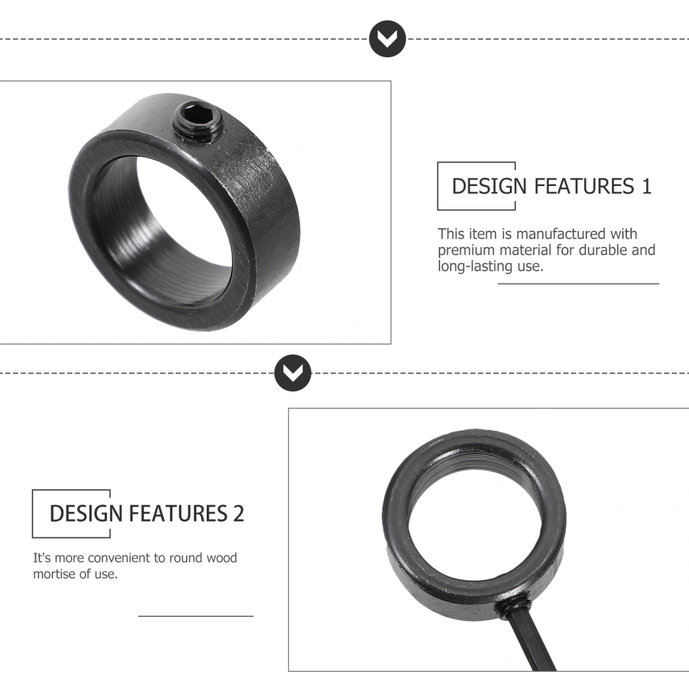 1 Set Bit Positioners Woodworking Drill Bit Limiters Drill Stop Collar and Wrench
