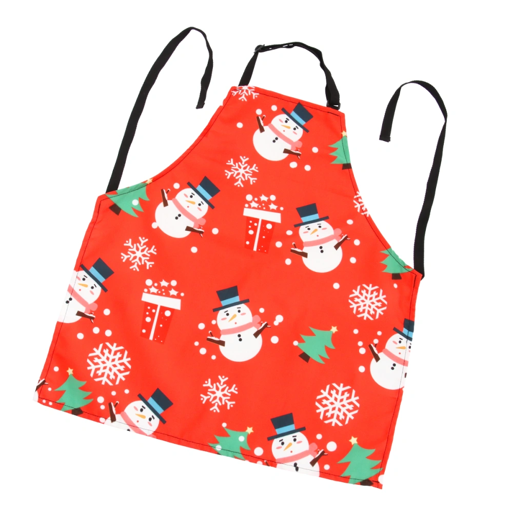 Christmas Holiday Apron Polyester Cotton Christmas Aprons Unisex Chef Aprons