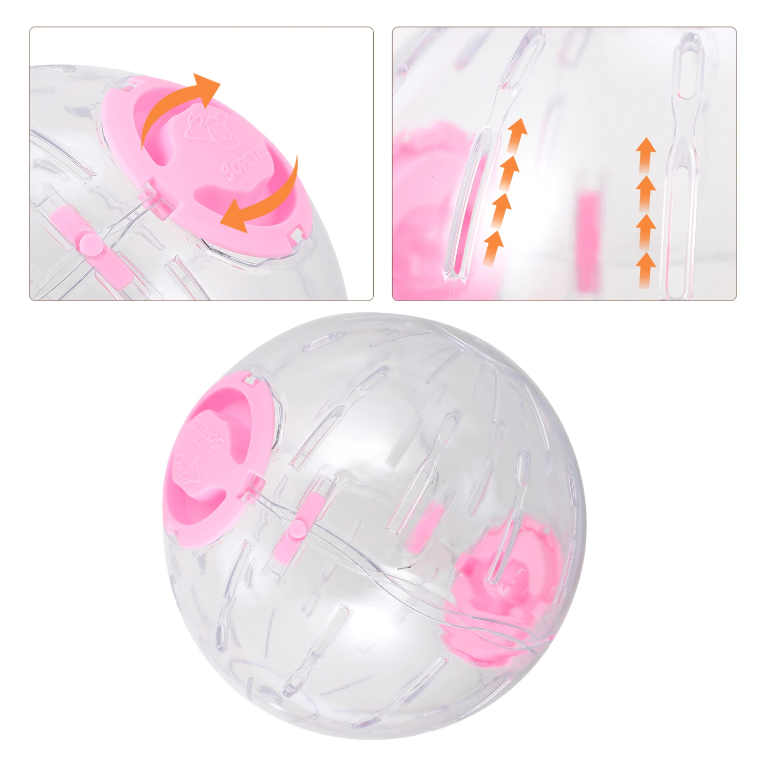 Silent Hamster Ball Mini Running Activity Exercise Ball Toy Hamster Plaything