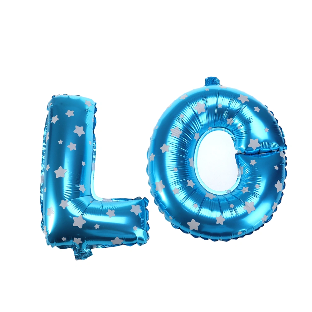 16" LOVE Alphabet Letters Balloons Wedding Party Decoration Aluminum Foil Membrane Balloon (Blue)