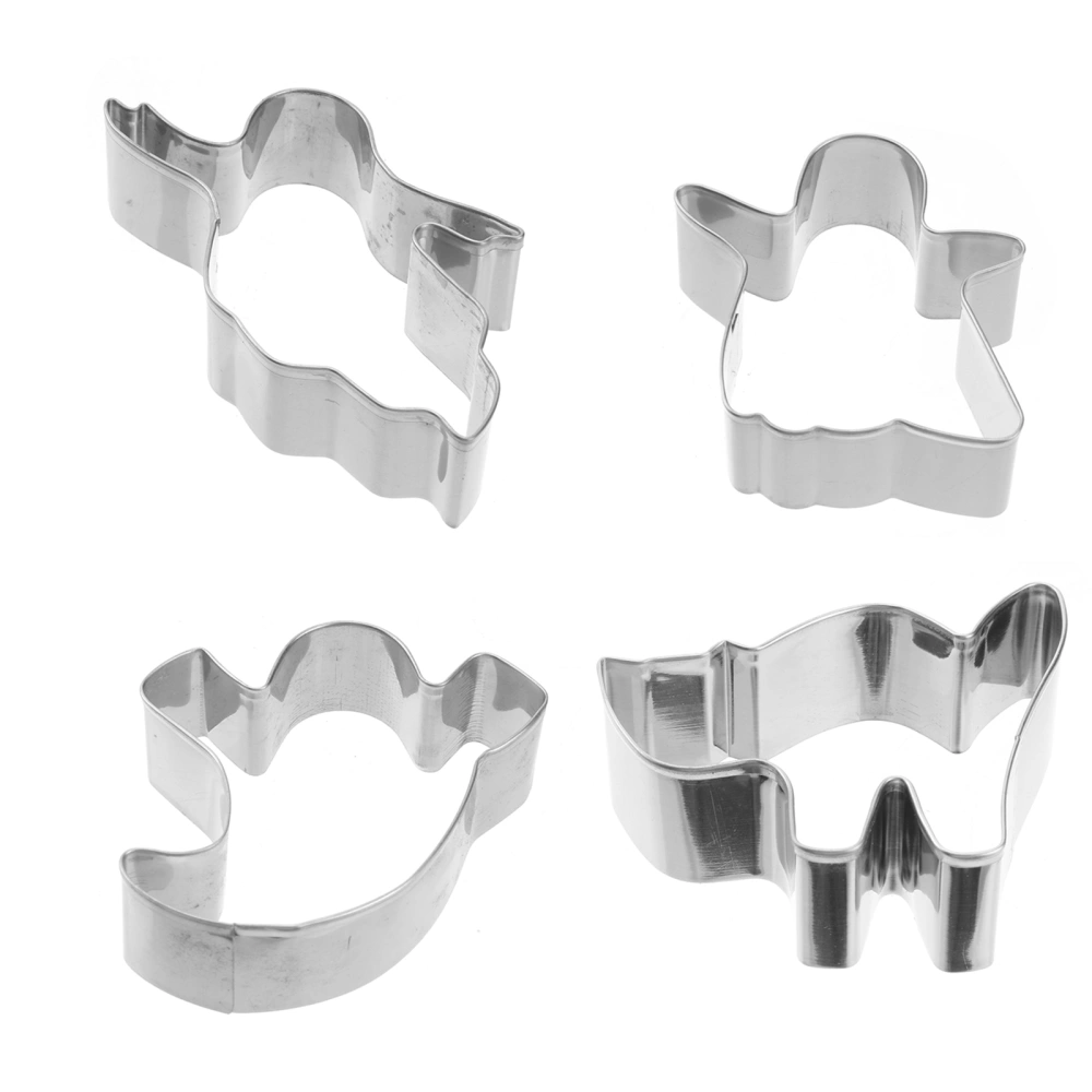 4pcs Halloween Cookie Cutter DIY Biscuit Mould Candy Chocolate Baking Tools