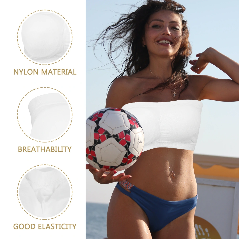 Women Strapless Bra Elastic Women Bra Women's Seamless Bra Comfortable Running Underwear