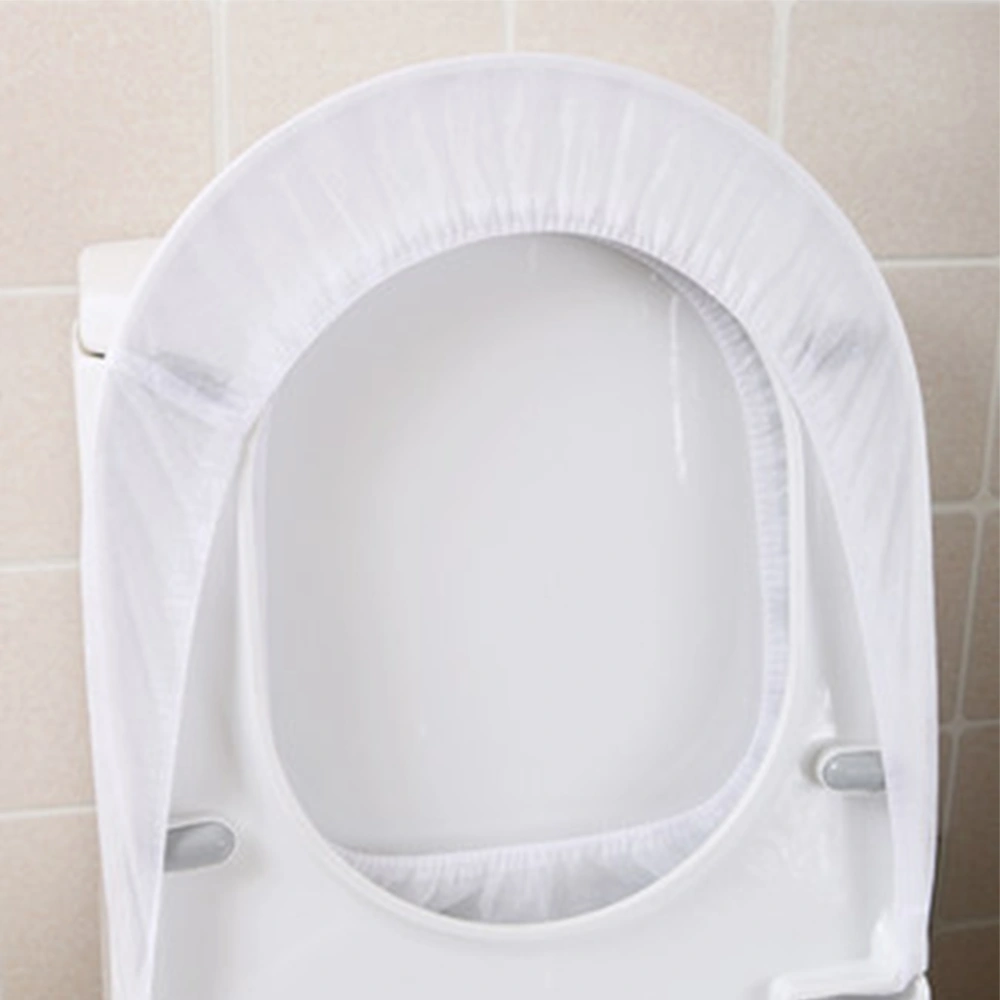 50pcs Disposable Toilet Seat Covers Non-woven Toilet Seat Pads for Home Shopping Mall Hotel Travel