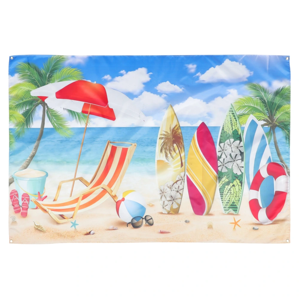 Beach Design Backdrop Creative Tapestry Wall Carpet Home Wall Blanket for Decor