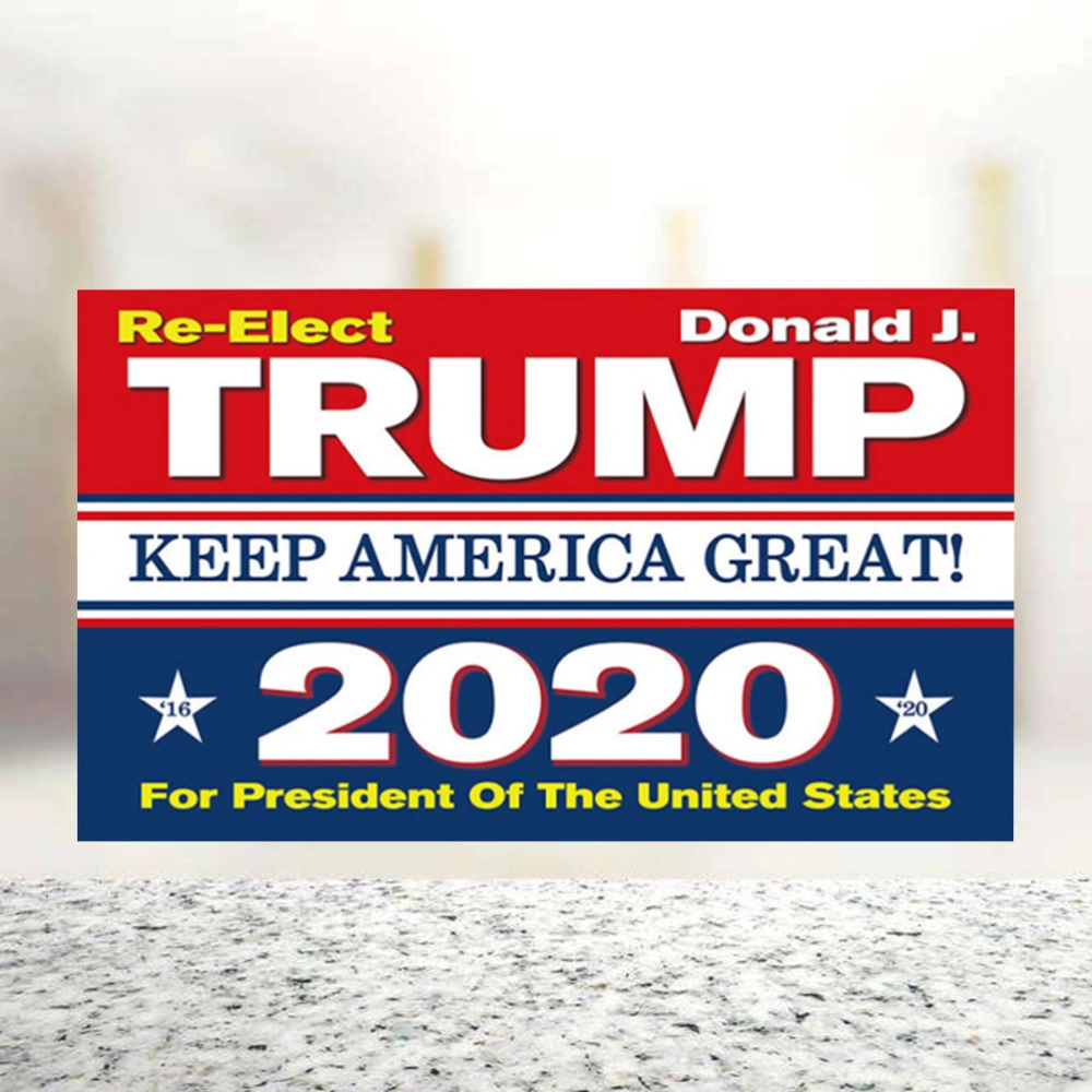 150x90cm President Election Flag Trump 2020 Propaganda Flag Keep American Great Slogan Election Supplies - Red/White/Blue Striped Pattern with Golden Letters