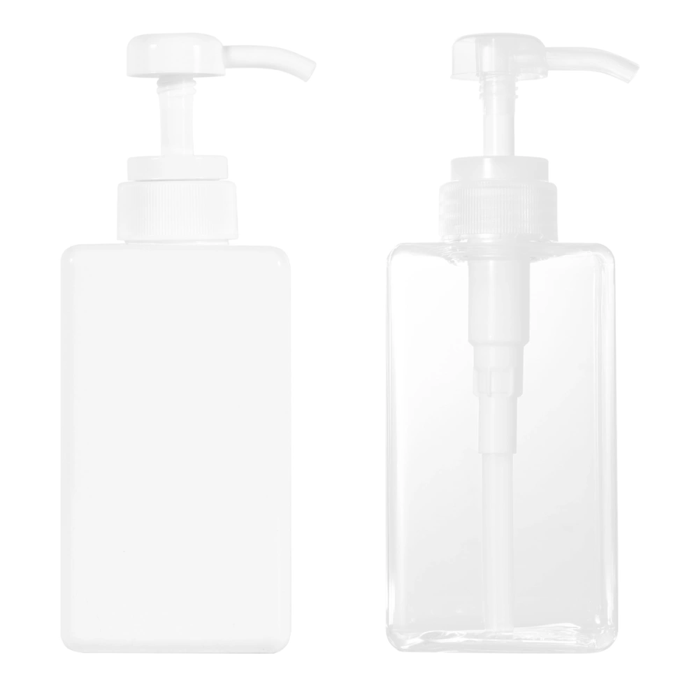 2PCS Press Pump Bottle Plastic Subpackaging Bottle Travel Dispenser Container Portable Lotion Bottle for Liquid Soap Lotion Shampoo