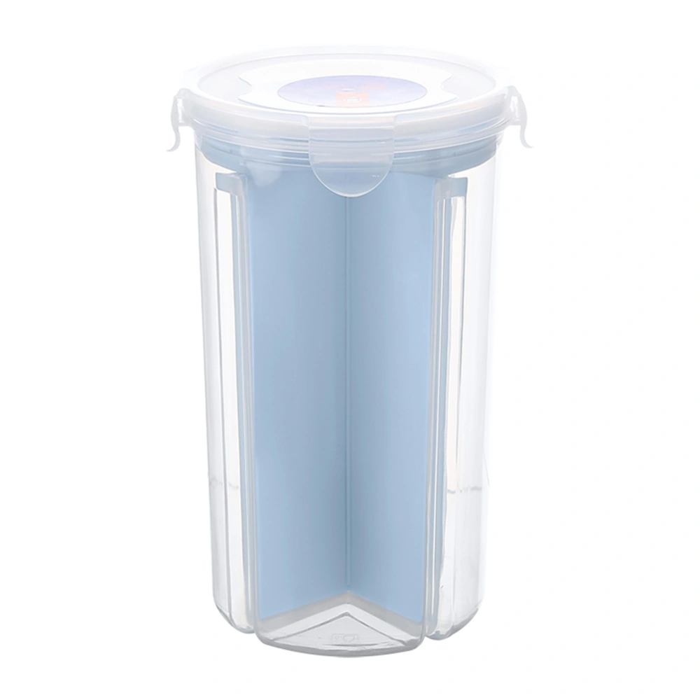 Large Cereal Container Keeper Plastic Storage Food Storage Containers Freezer Safe Space Saver Suitable For Cereal Flour Sugar Coffee Rice Snacks Size - L (Blue)