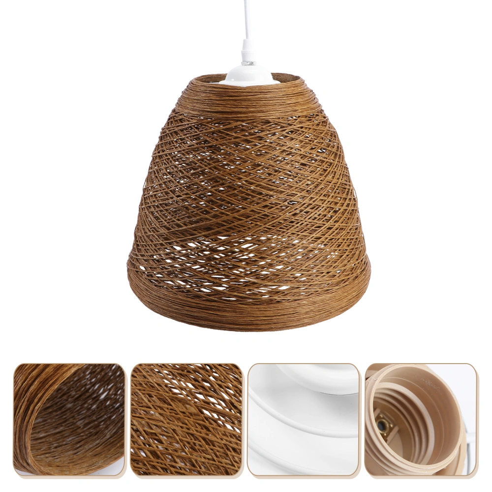 Idyllic Rattan Woven Pendant Light Creative Ceiling Lamp for Living Room Bar