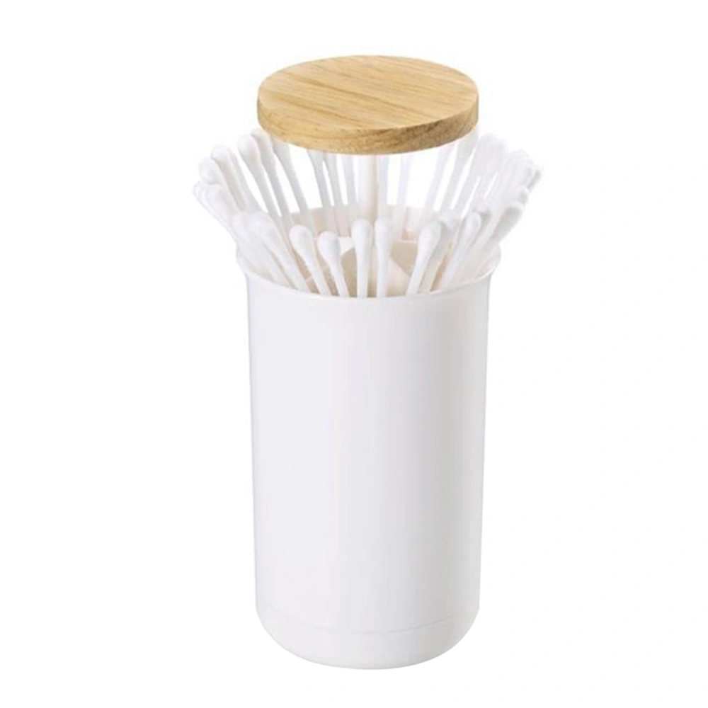 Wooden Cover Toothpick Cartridges Simple Press Toothpick Boxes Home Toothpick Cartridges Creative Cotton Swabs Collection Boxes