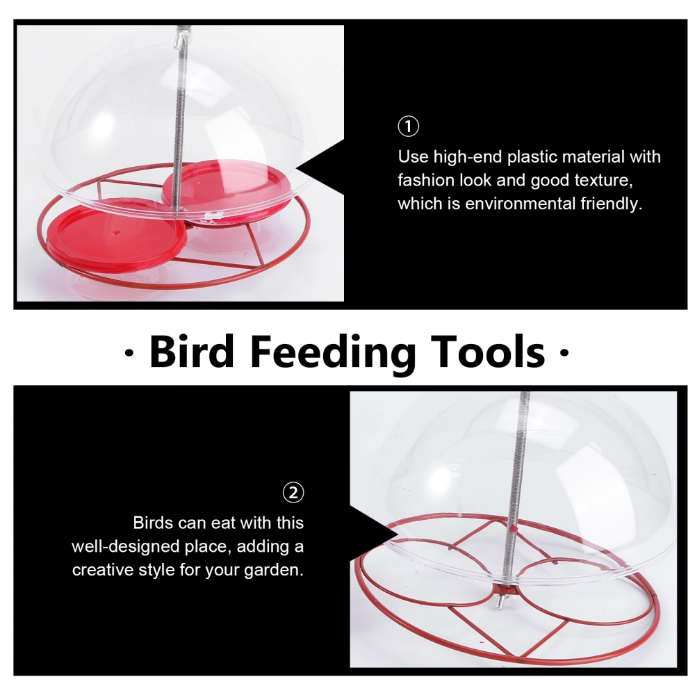 1 Pc Home Hanging Bird Feeder Outdoor Bird Feeding Apparatus Bird Accessory