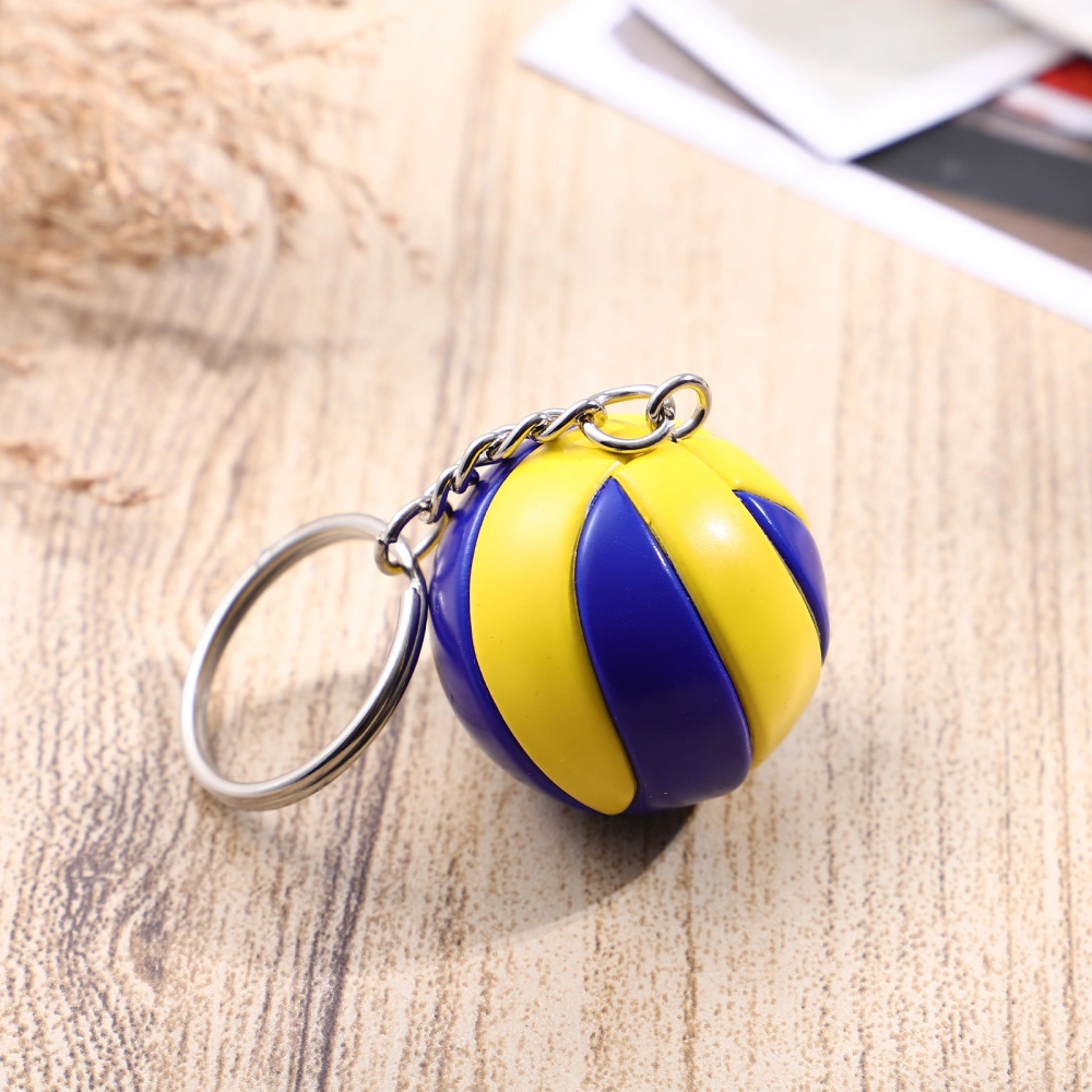 1pc Volleyball Key Pendant Sports Key Chain Volleyball Jewelry Party Favor Sports Theme Key Buckle