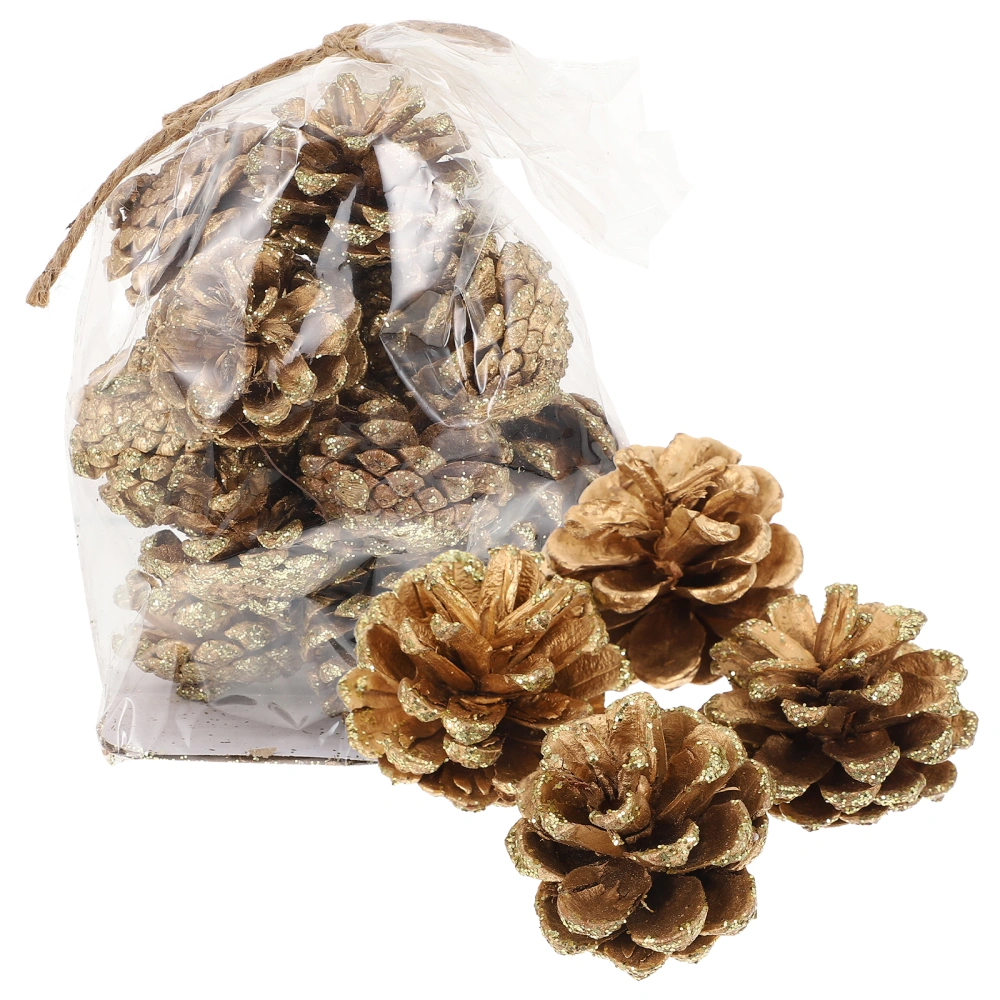 1 bag of Natural Pine Cone Photography Pine Cones Xmas Decorative Pine Cones