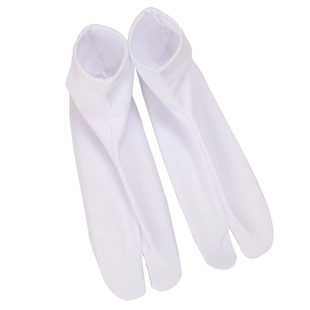 1 Pair Elastic Stockings Stockings Japanese Style Flops Socks (White)