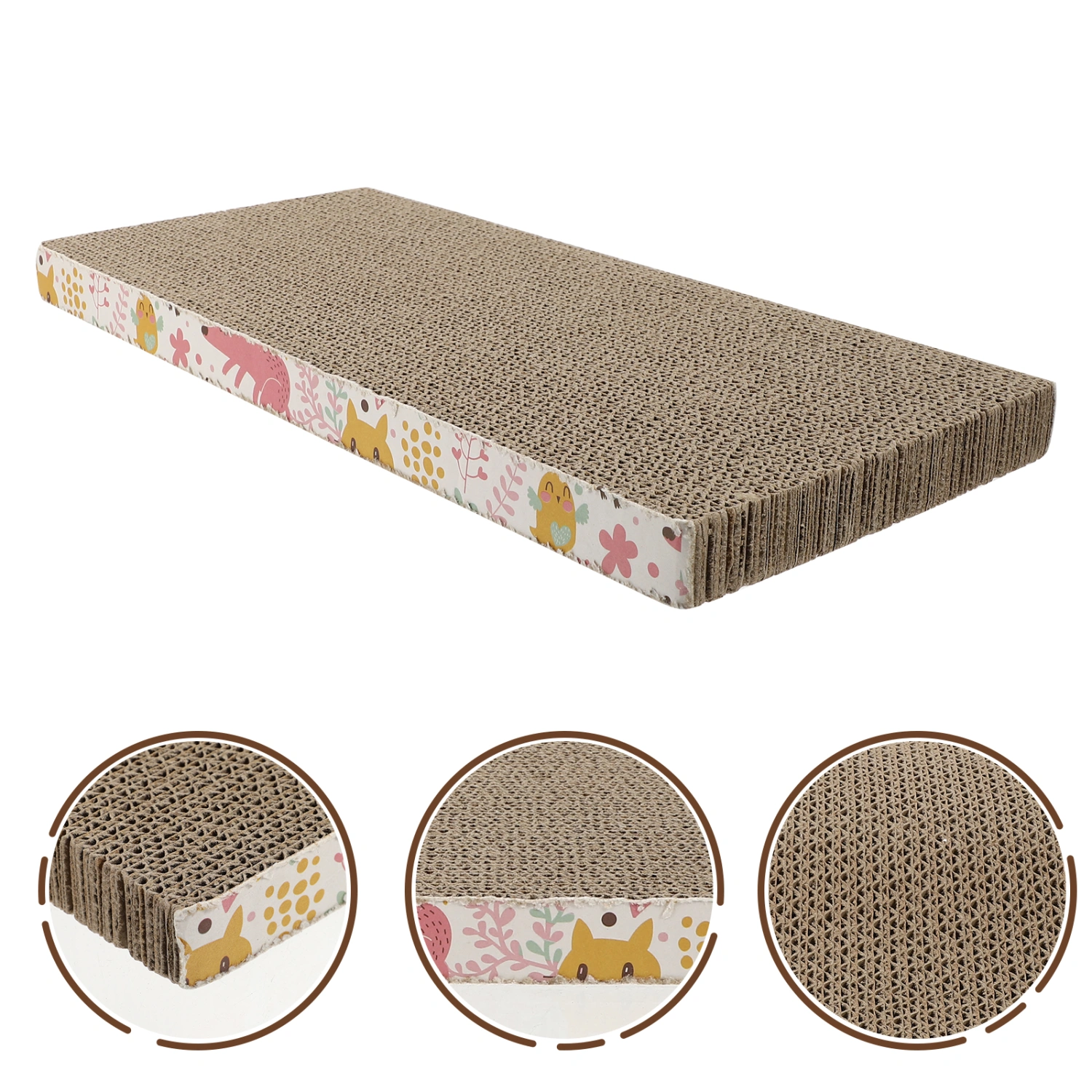 Pet Cat Scratcher Grinding Claw Plate Scratching Pad Corrugated Paper Board