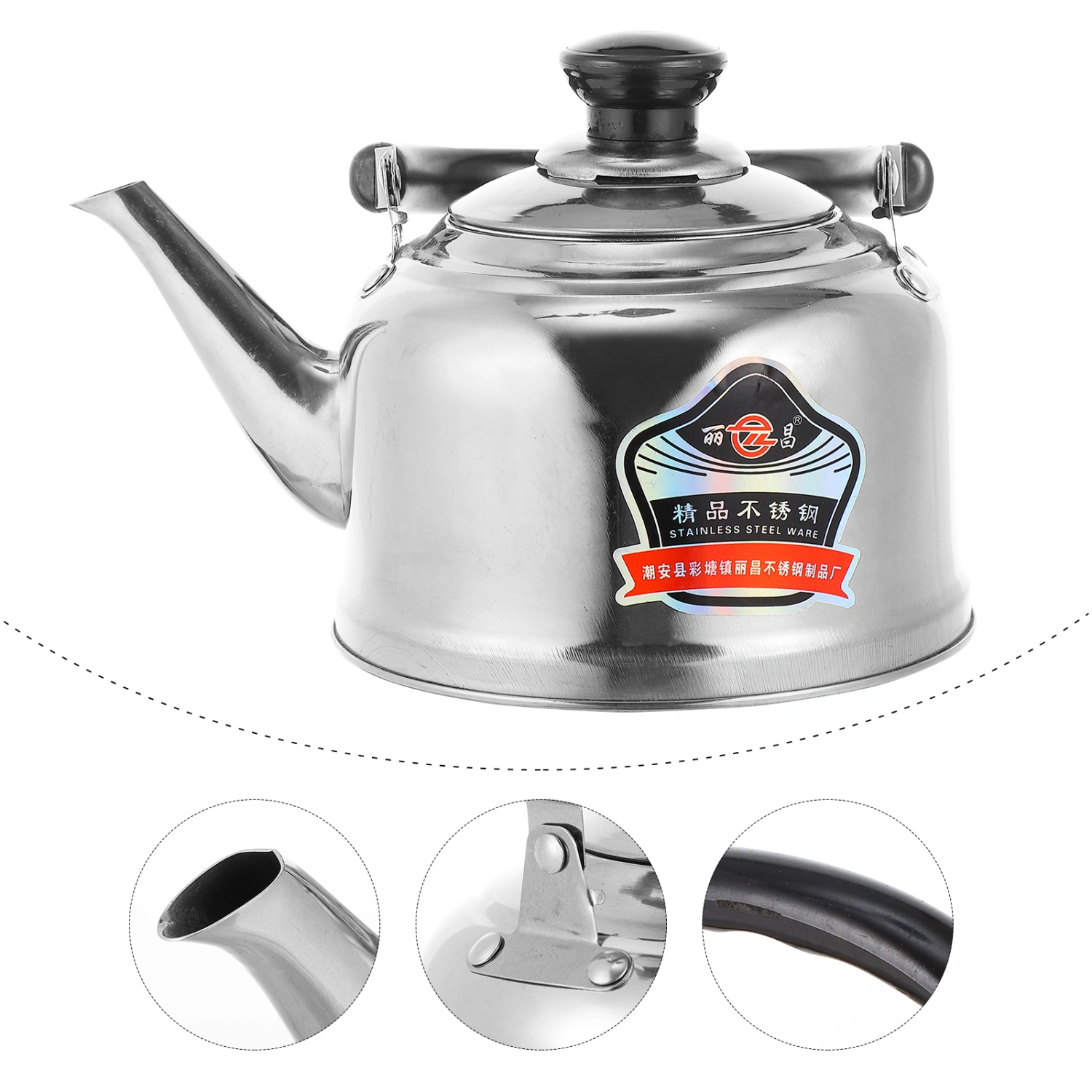 1 Pc Tea Kettle Stainless Kettle Anti-hot Handle Teapot Large Capacity Pot 2L