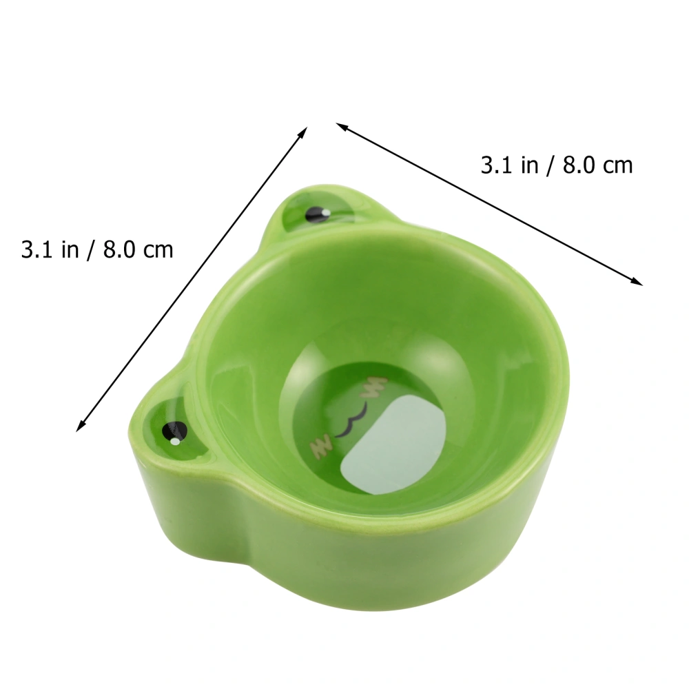 Cartoon Small Pet Food Bowl Pet Feeding Bowl Ceramics Bowl Food Feeding Basin