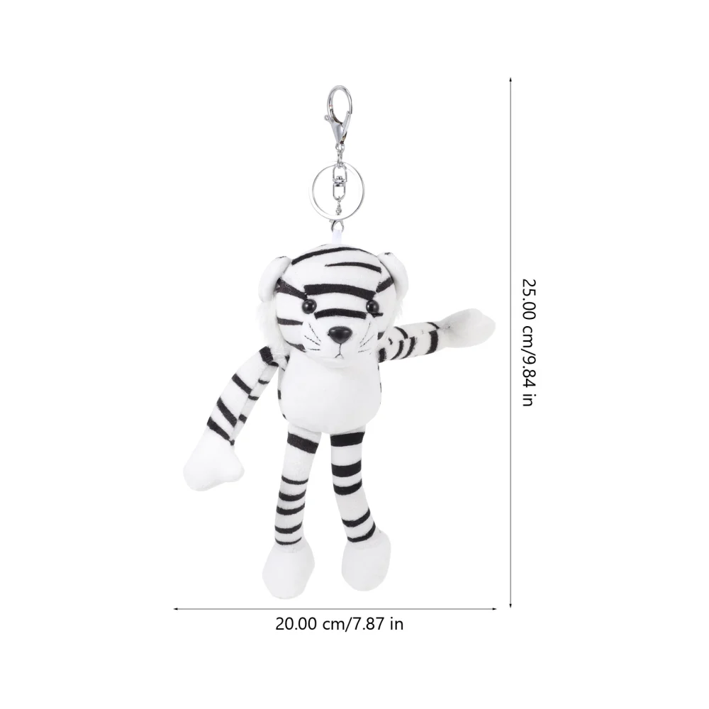 1Pc Tiger Doll Keychain Pendant Plush Doll Hanging Decor Chic Bag Pendant