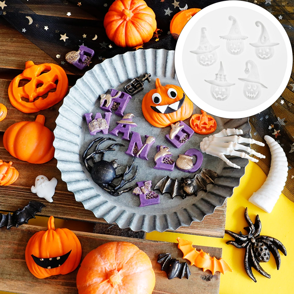 1 Pc Halloween Skeleton Cake Decoration Fondant Cake Mold DIY Mold (White)