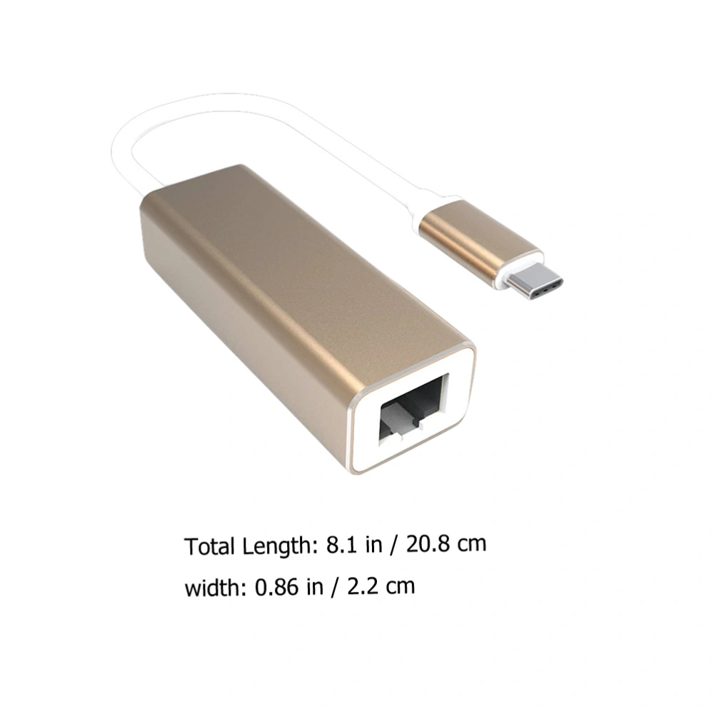 LAN Internet Network Adapter USB-C to Ethernet Adapter 1000Mbps Network Adapter