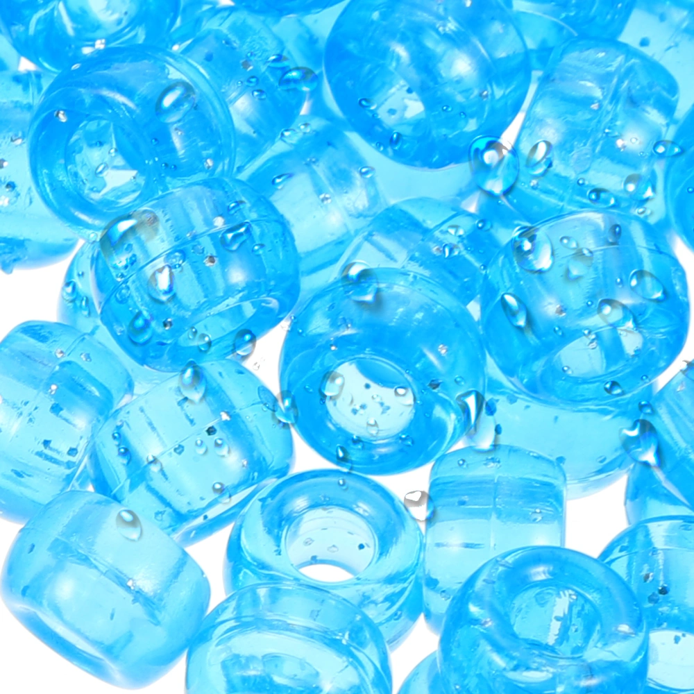 1 Bag of Plastic Jewelry Spacer Beads Large Hole Spacer Beads DIY Jewelry Crafts Making Beads