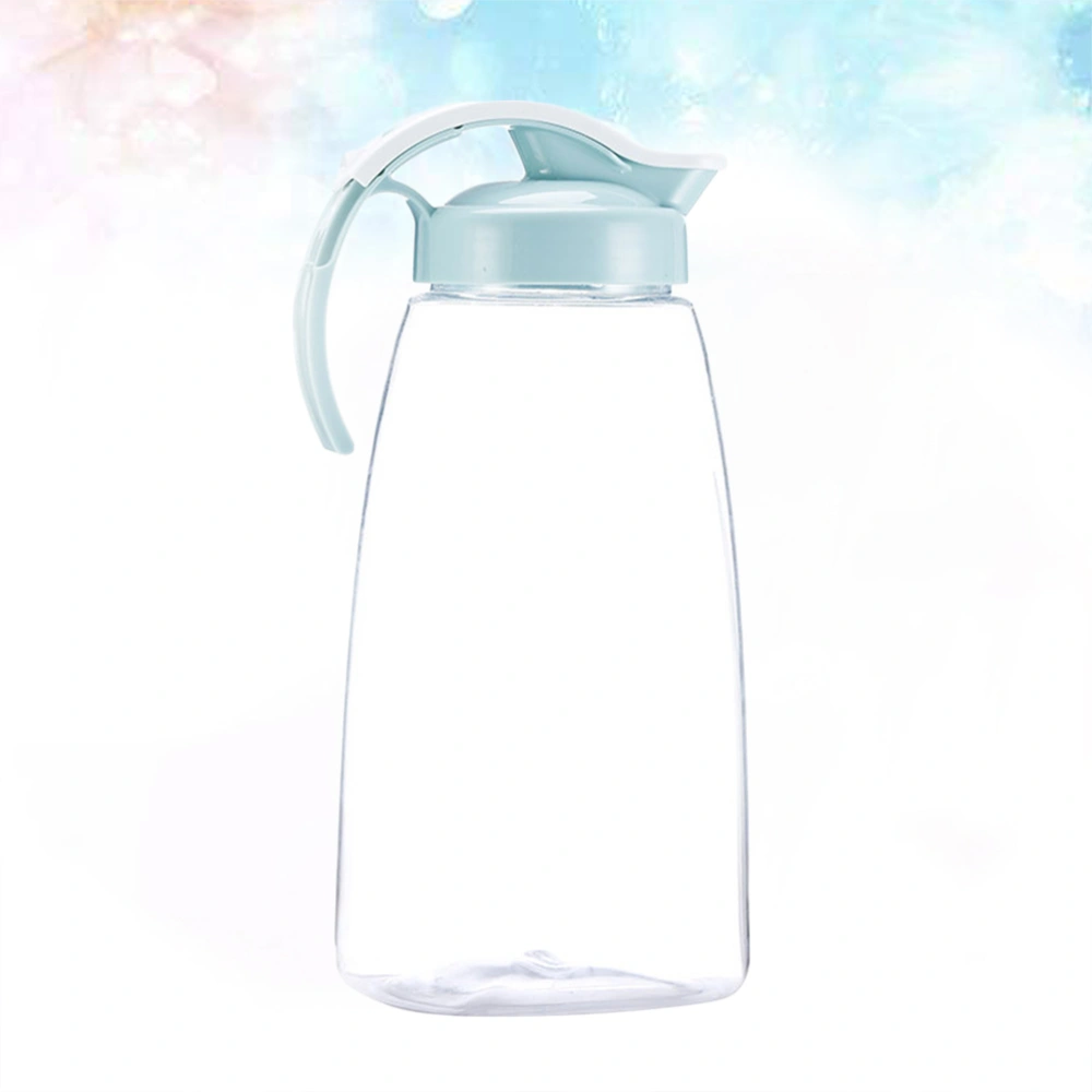 Beverage Storage Container Heat Cold Water Jug Plastic Juice Pitcher Household Teapot Kettle - Size L (Blue)