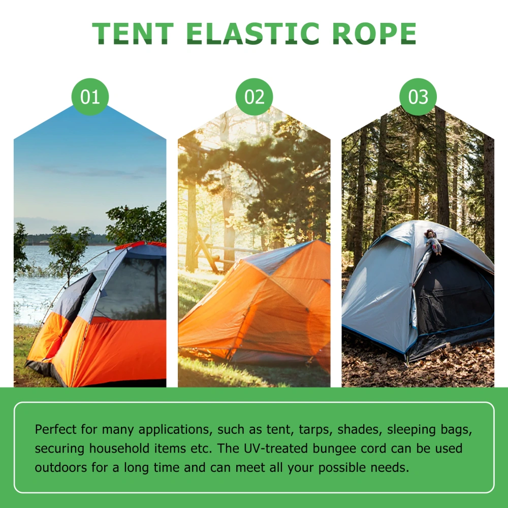 10pcs Ball Bungee Cords Heavy Duty Ball Bungee Cords for Camping Tarp Tent