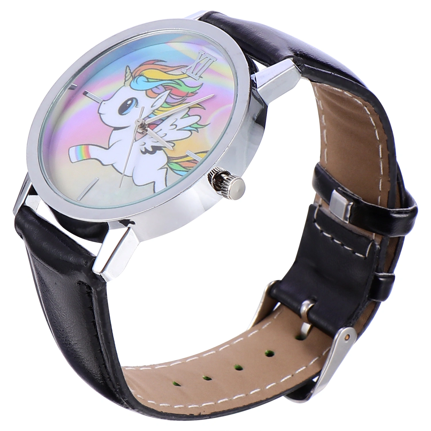 Fashionable Women Watch Stylish Quartz Watch Cartoon Unicorn Wristwatch