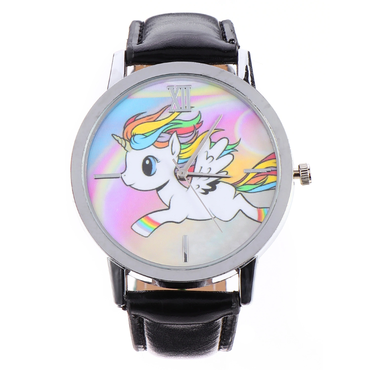 Fashionable Women Watch Stylish Quartz Watch Cartoon Unicorn Wristwatch