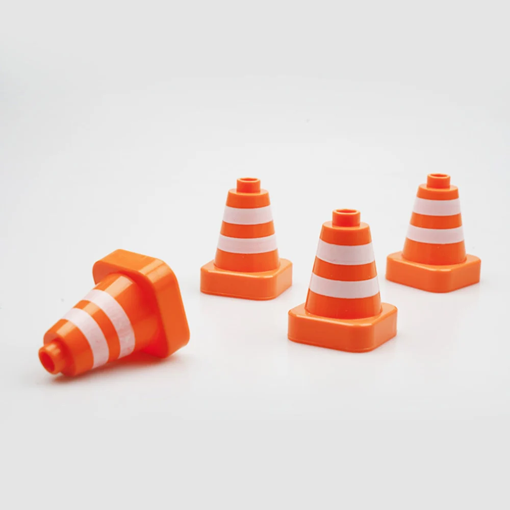 12pcs Children Models Educational Roadblock Sign Toys Traffic Sign Road Cone Toy