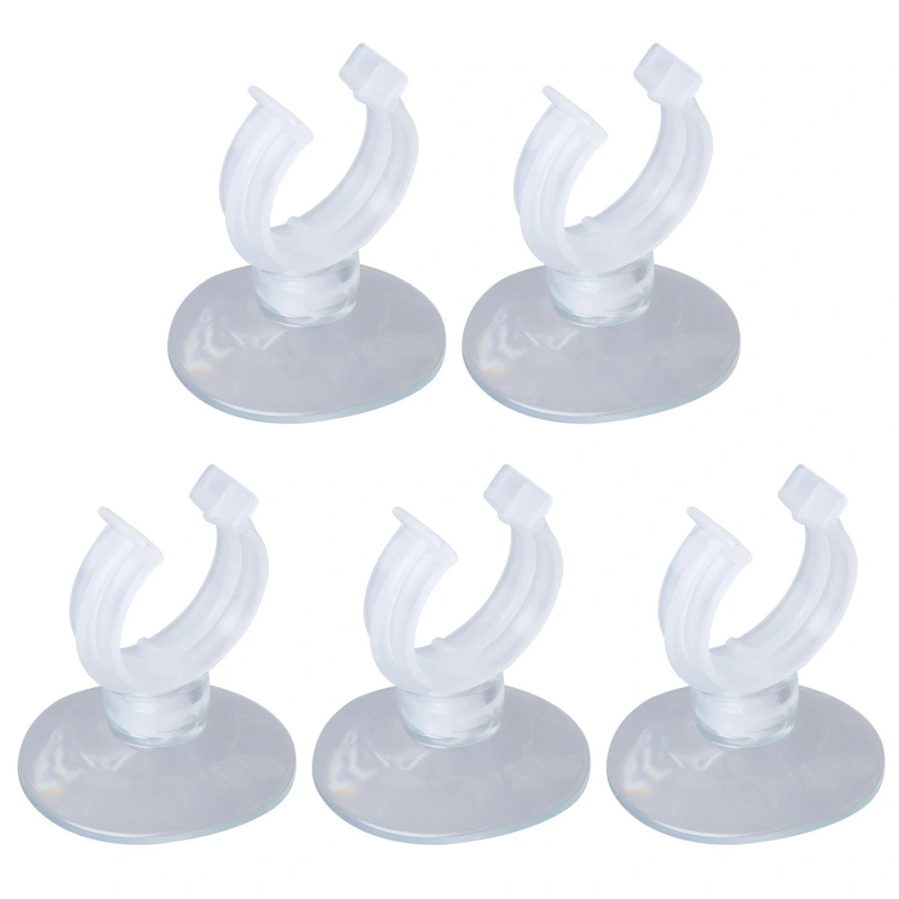 5 Pcs 25mm Aquarium Water Pipe Clamp Acrylic Pipe Holder Inlet Outlet Pipe Fixed Clip Transparent Fish Tank Pipe Fixer Pipe Accessory