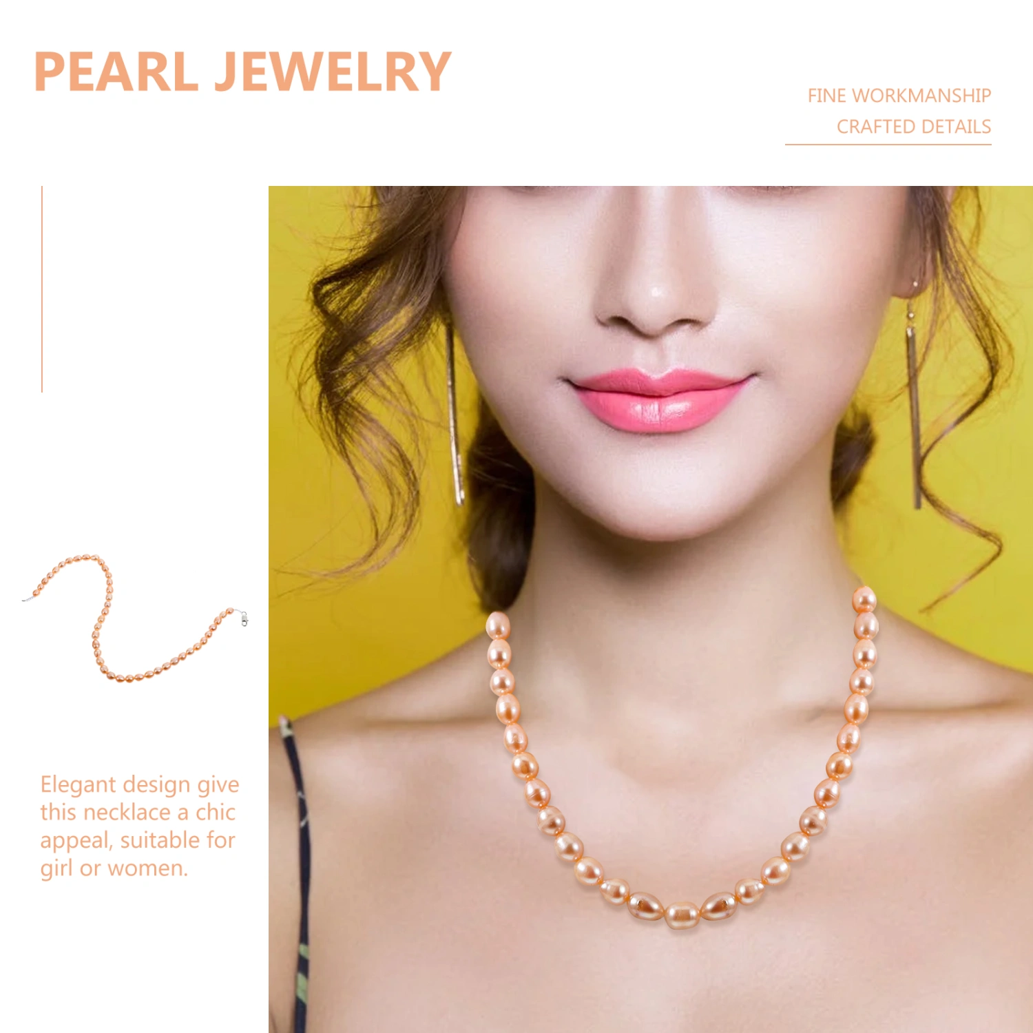 Pearl Necklace for Women Fashion Necklace Birthday Present Neck Decoration