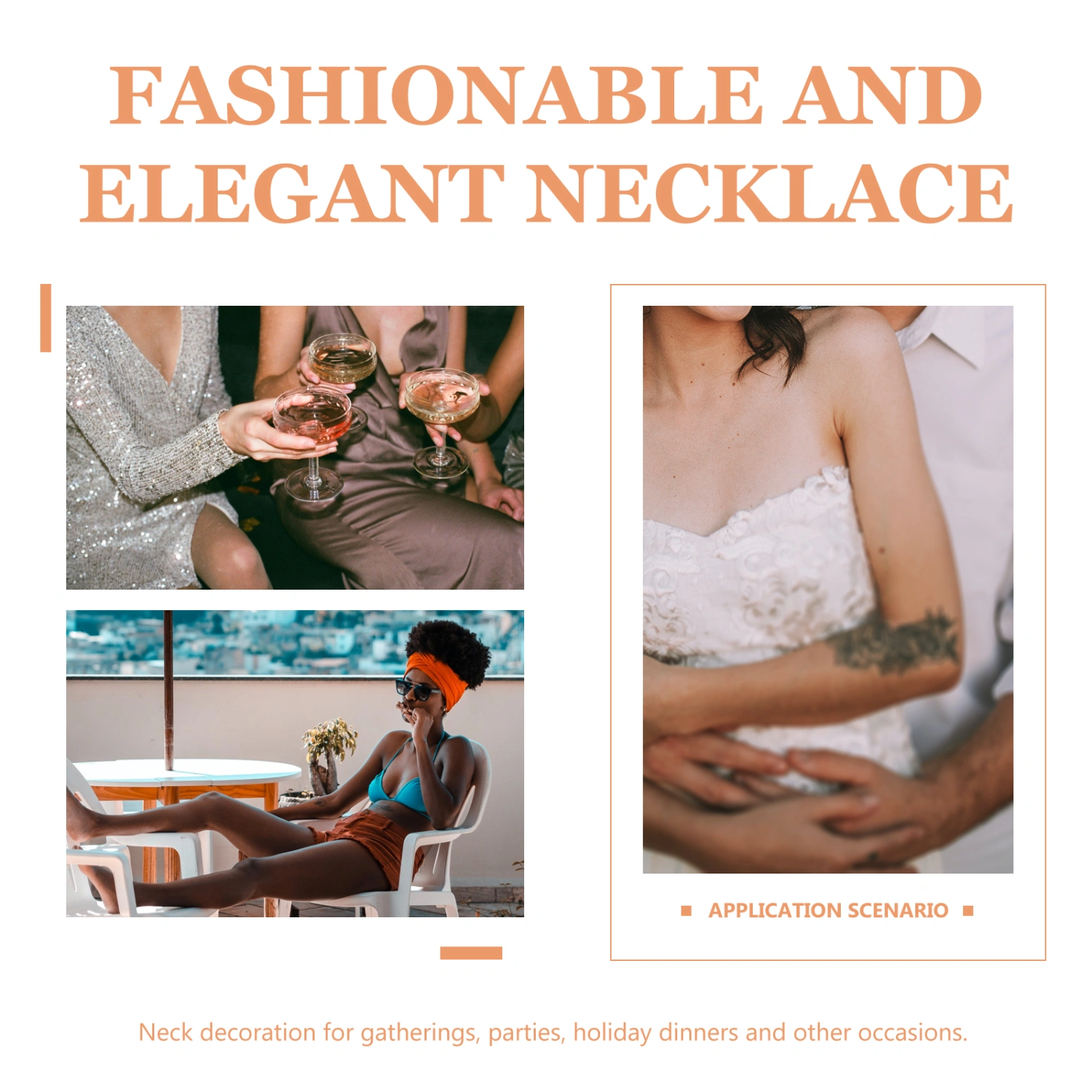 Pearl Necklace for Women Fashion Necklace Birthday Present Neck Decoration