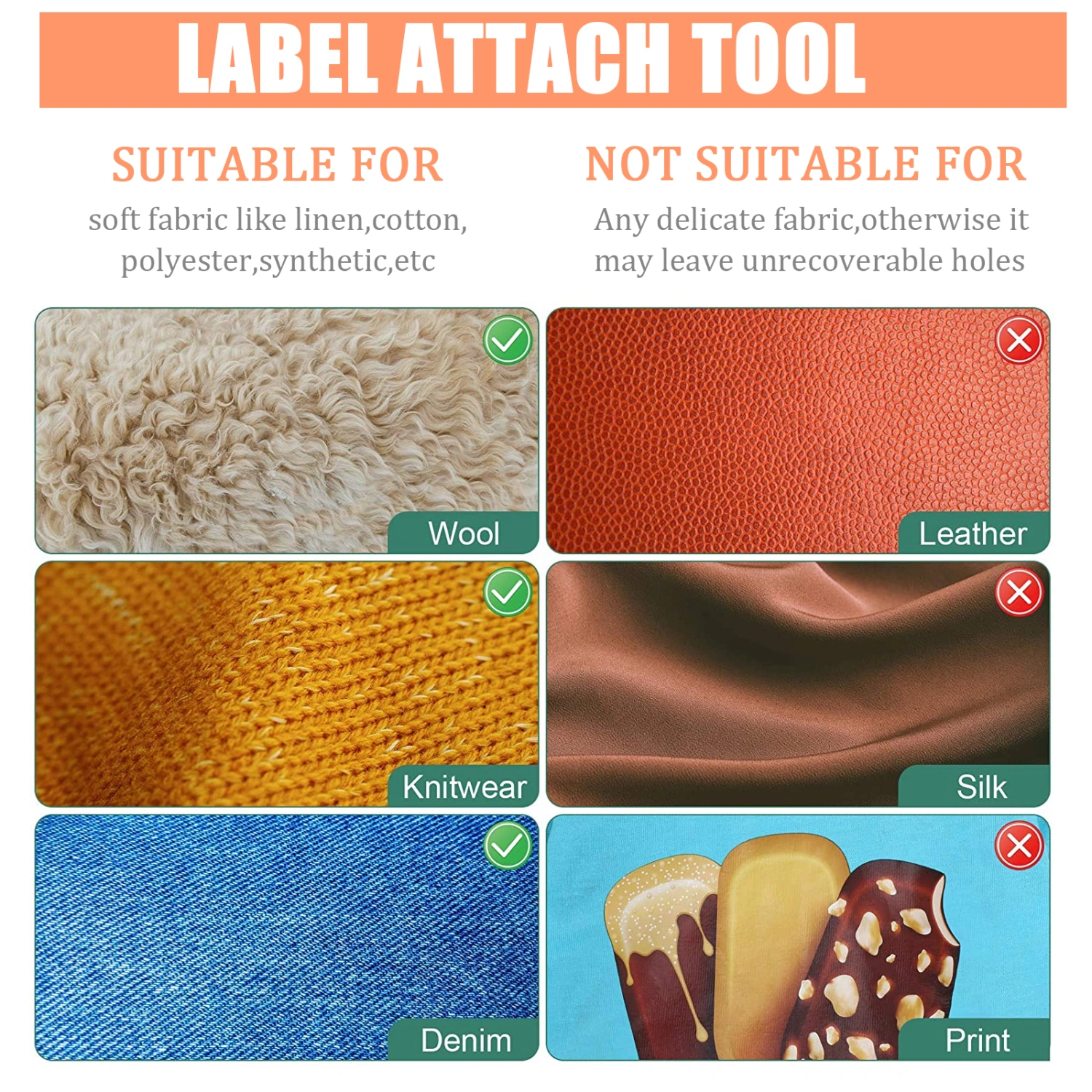 1pc Practical Label Attacher Affordable Label Applicator Reusable Tag Attaching Tool