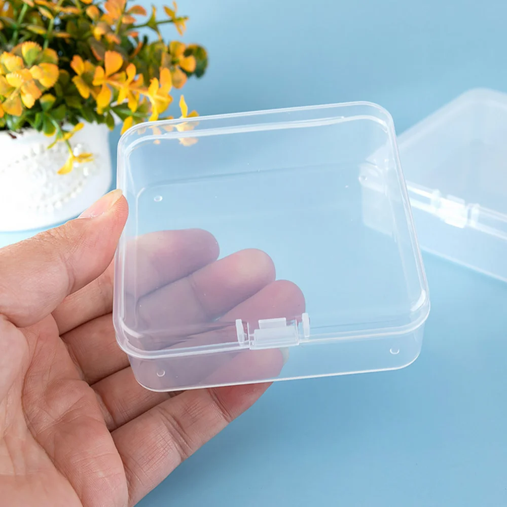 5 Pcs Transparent Jewelry Storage Cases Practical Beads Case Portable Jewelry Box