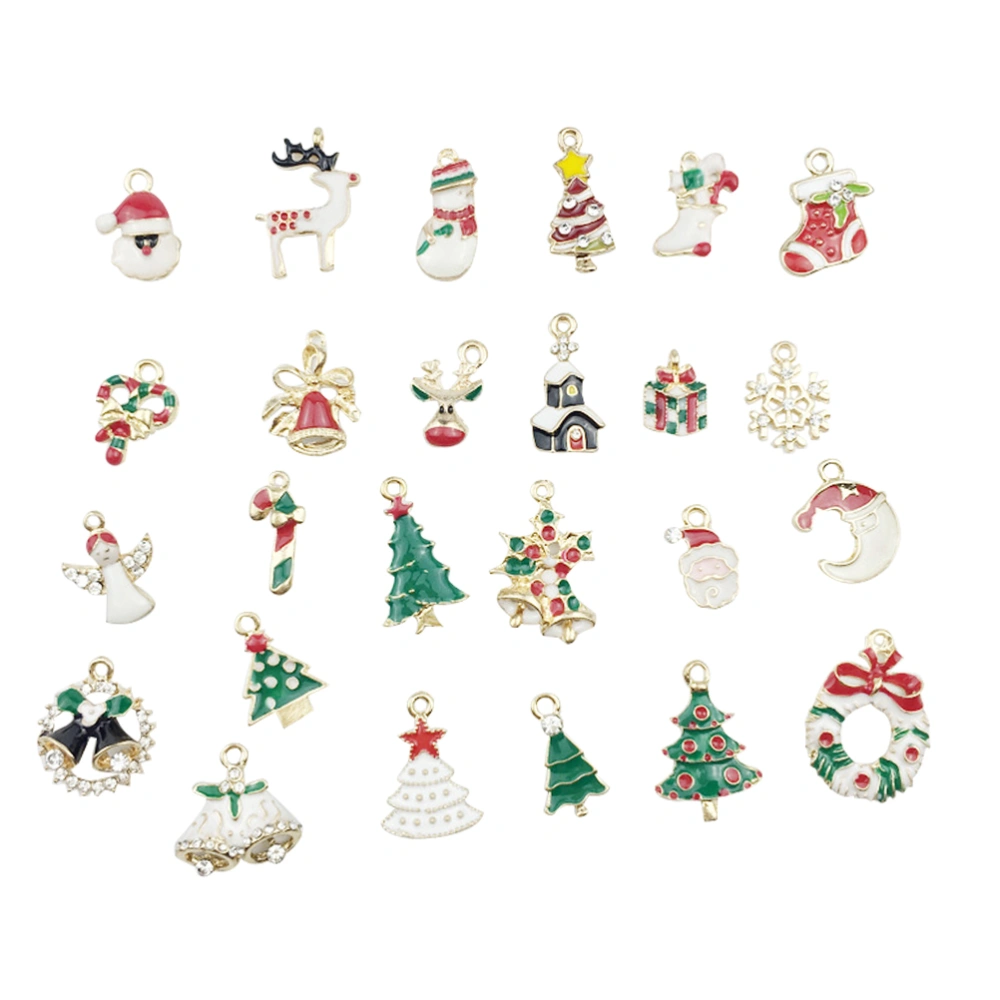 25 Pcs 36g Alloy Christmas Themed DIY Pendants Jewelry Making Accessory for Necklace Bracelet Earrings - 1162#