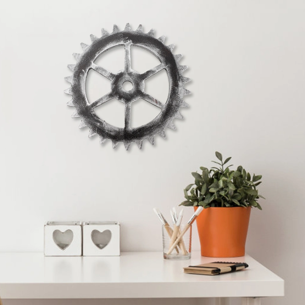 Industrial Style Gear Wall Decor Vintage Wood Gear Wall Art Home Decor for Gift