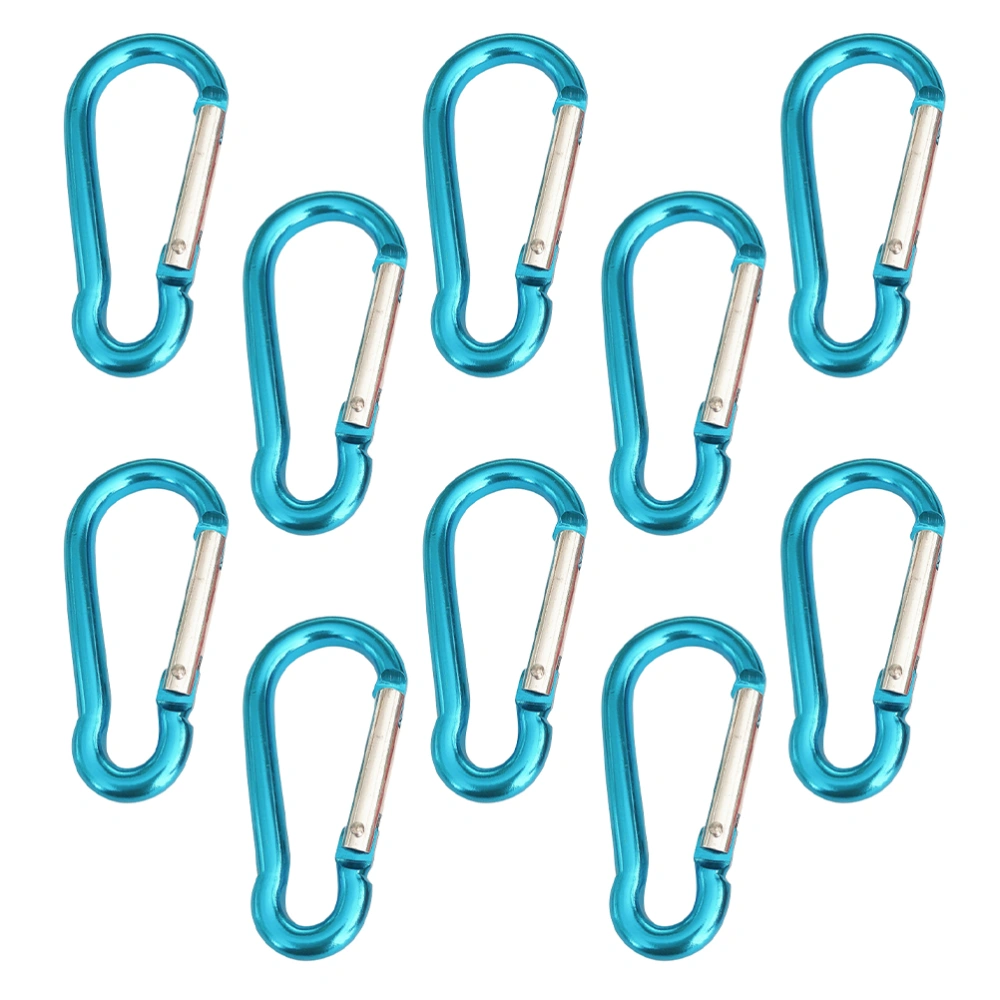 10pcs Aluminium Safety Buckle Keychain Holder Hook Outdoor Camping Carabiner